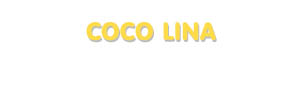 Der Vorname Coco Lina